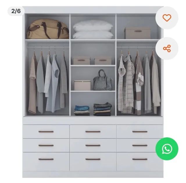 Guarda roupa de 3 portas  - Foto 2