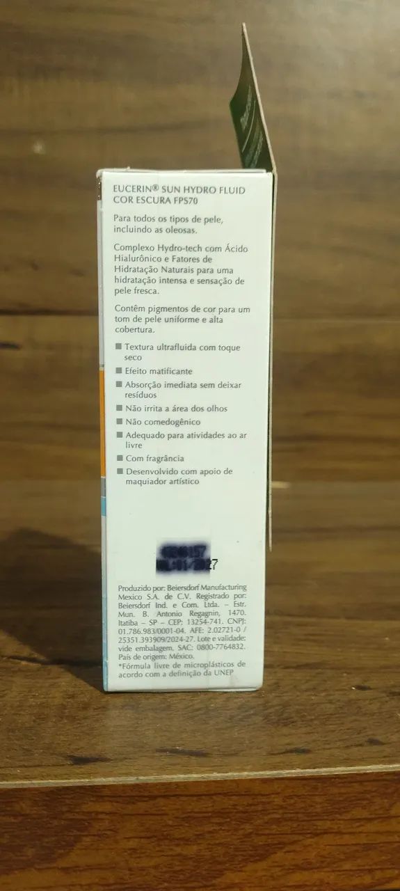 Eucerin Sun Hydro Fluid FPS 70 de 50ml Cor Escura - Foto 2