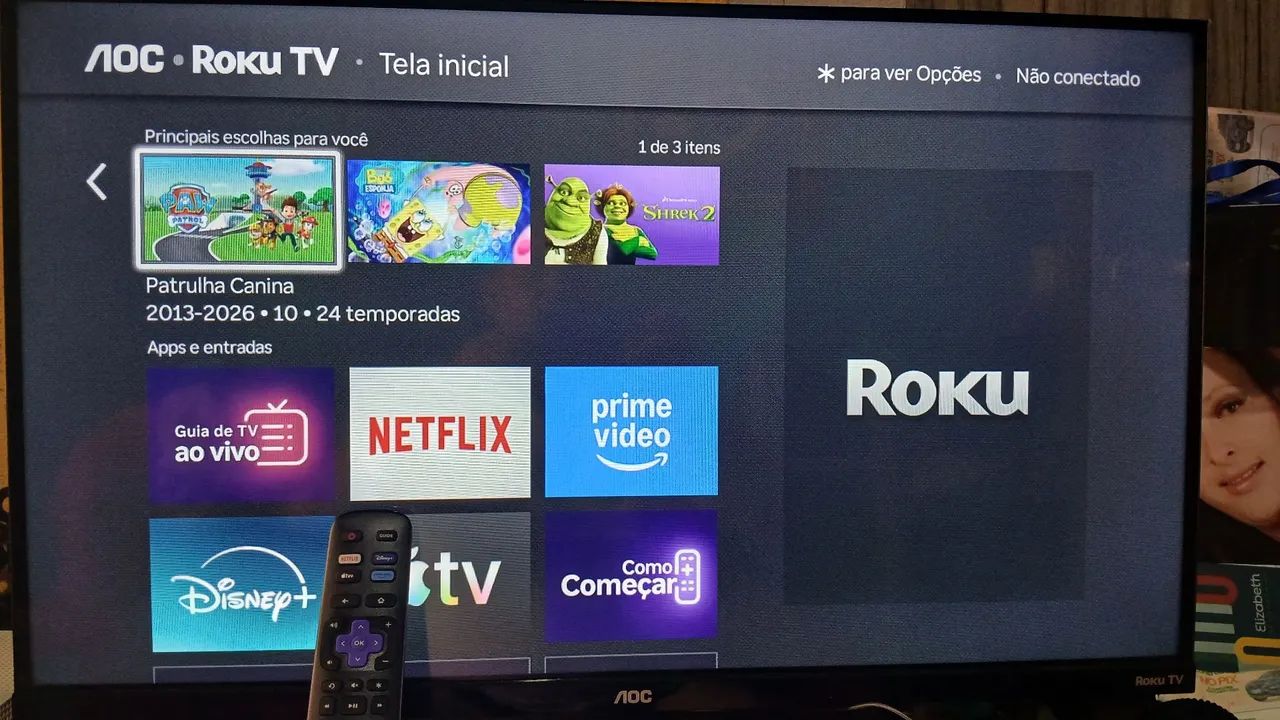 VENDO SMART AOC ROKU TV 32 POLEGADA  - Foto 4