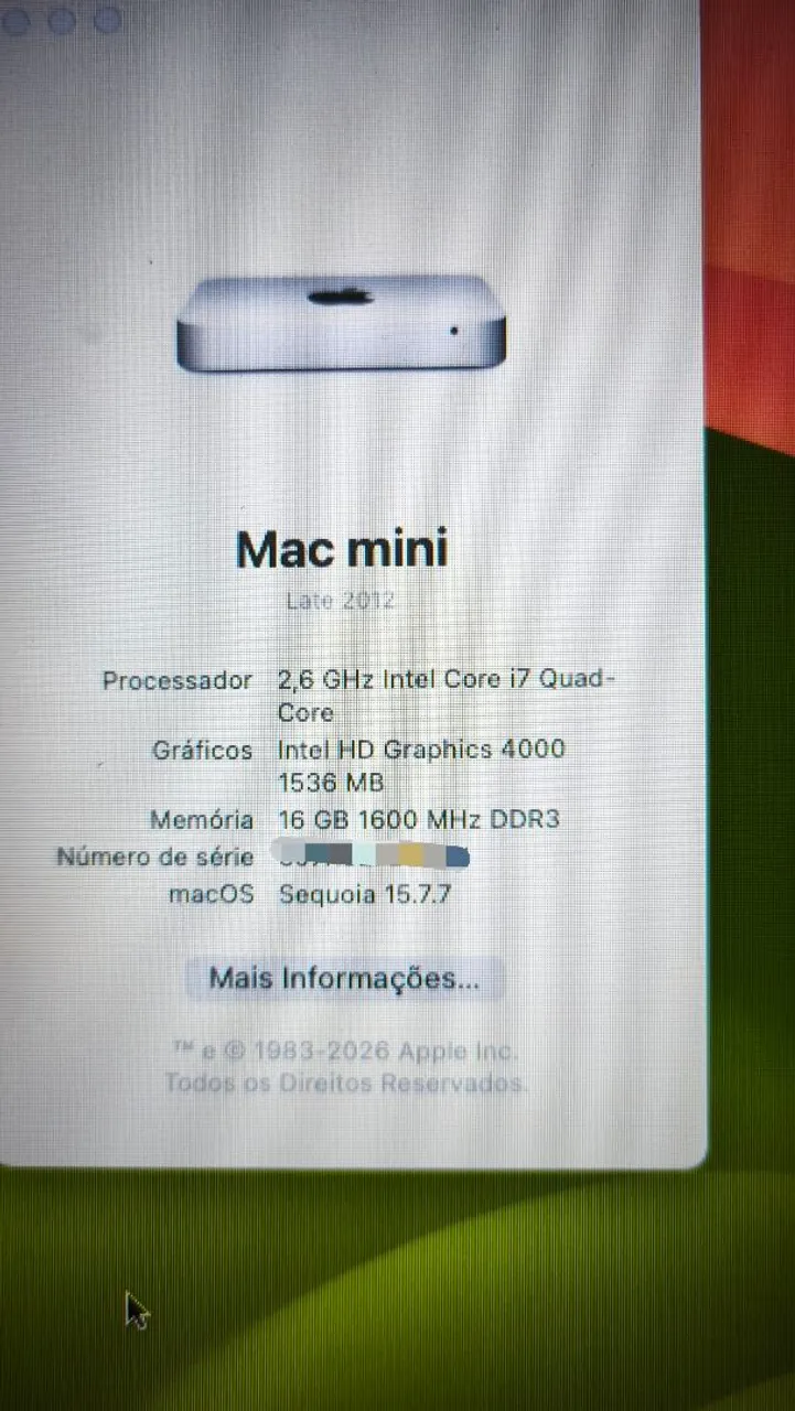 mac mini late 2012