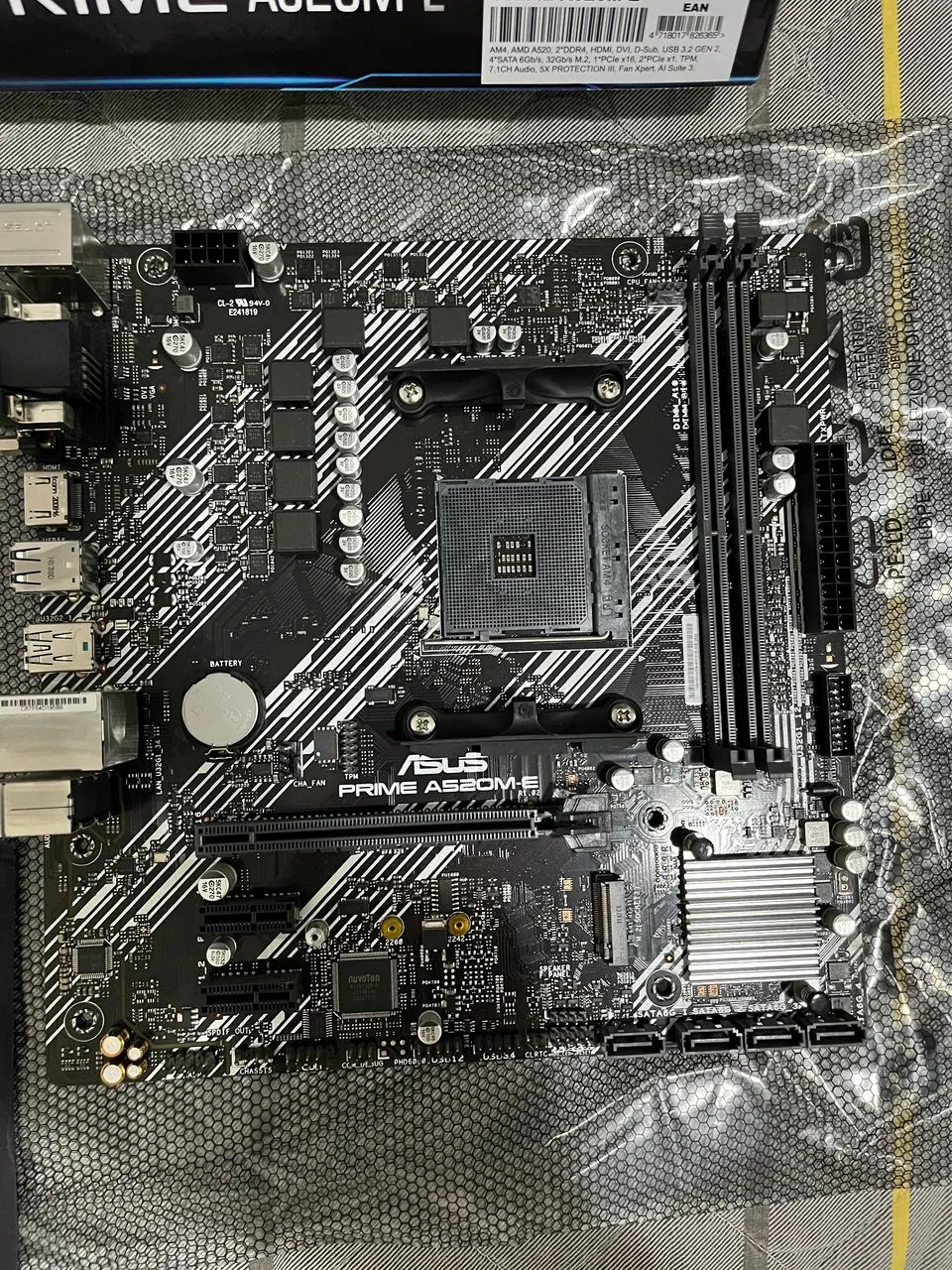 Placa mãe Asus Prime A520m-e AM4 - Foto 3