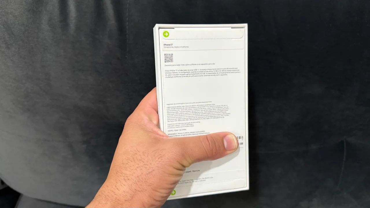 Iphone 17 256GB branco - novo  - Foto 3