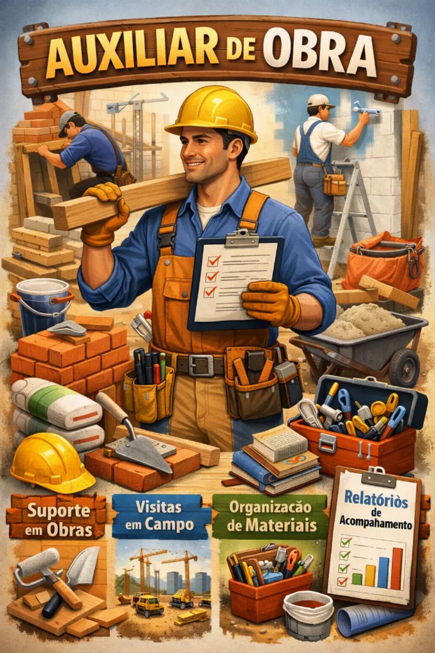 Auxiliar de Obras  - Macaé 