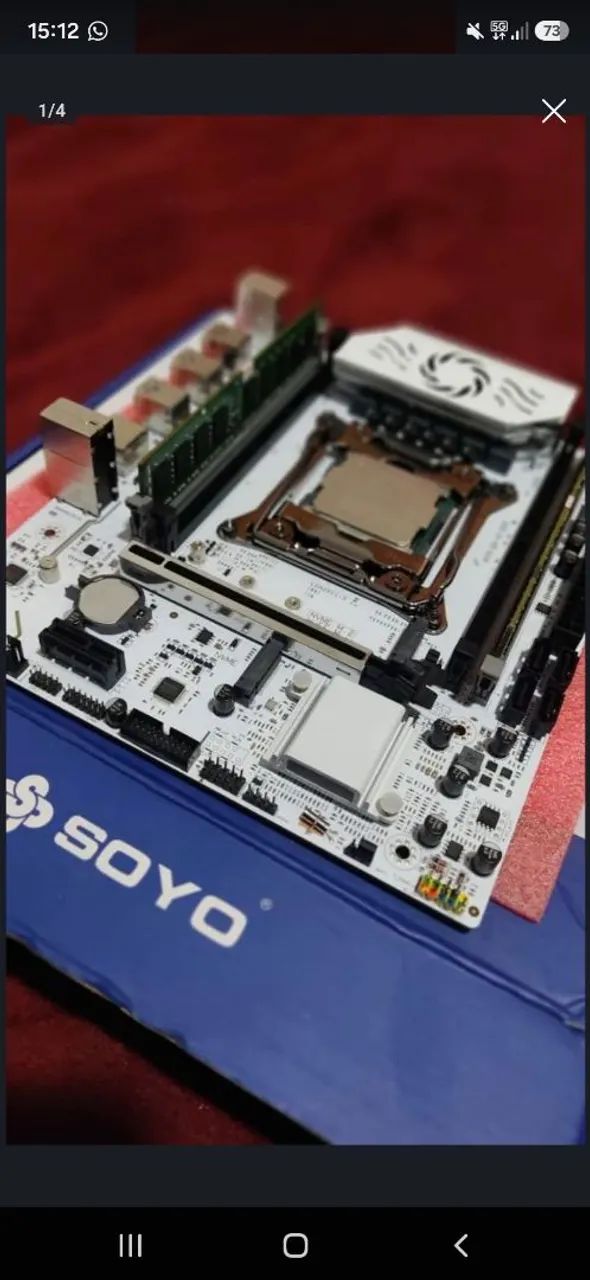 Pc xeon placa mae , processador  2 memorias Ram 8g + hd 500g