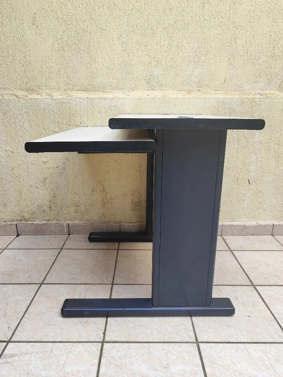 Mesa Escrivaninha Compacta de Computador de 2 Níveis - Foto 5
