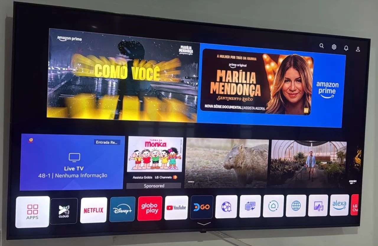Tv led LG Smartv 4k borda infinita 50 polegadas em estado de nova
