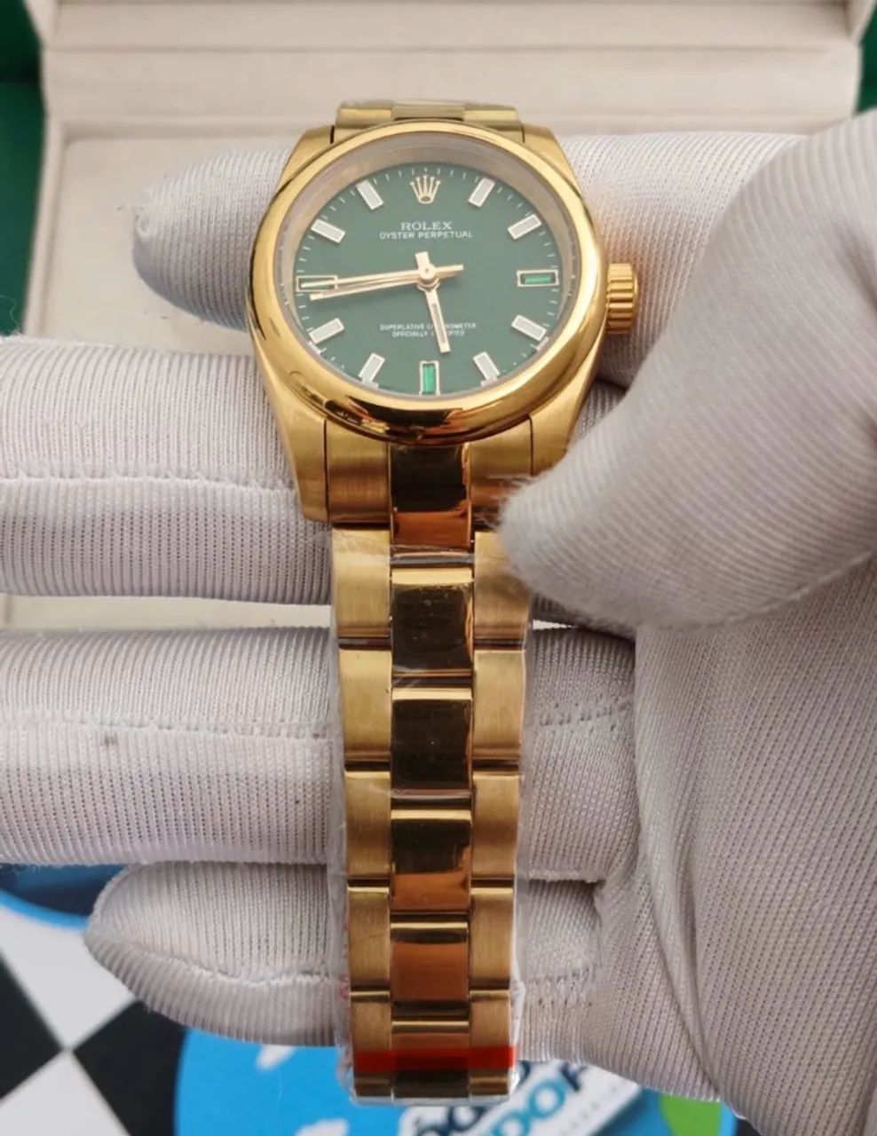 RELÓGIO RLX OYSTER PERPETUAL DOURADO - Foto 3