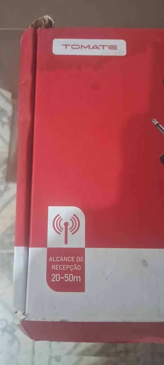 Microfone digital sem fio visor digital com alcance de 50 metros - Foto 4