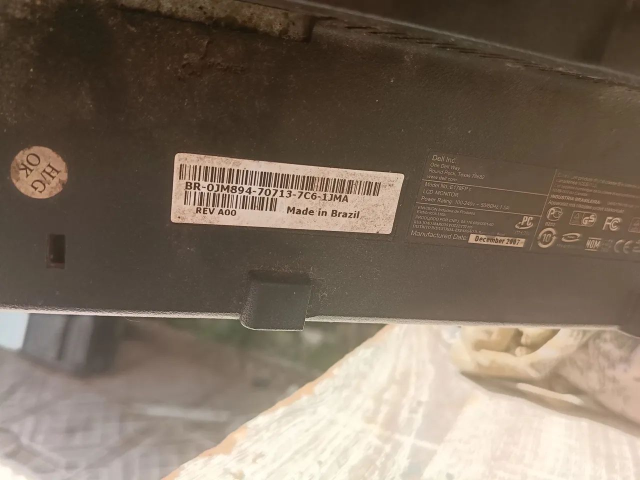 monitor de computador LCD antigo Dell, não liga  - Foto 2