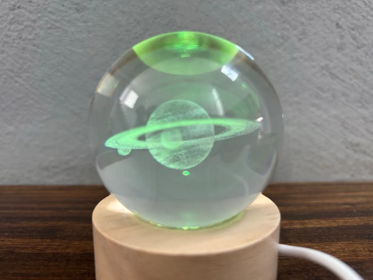 Luminária - Bola de cristal Saturno  - Foto 5