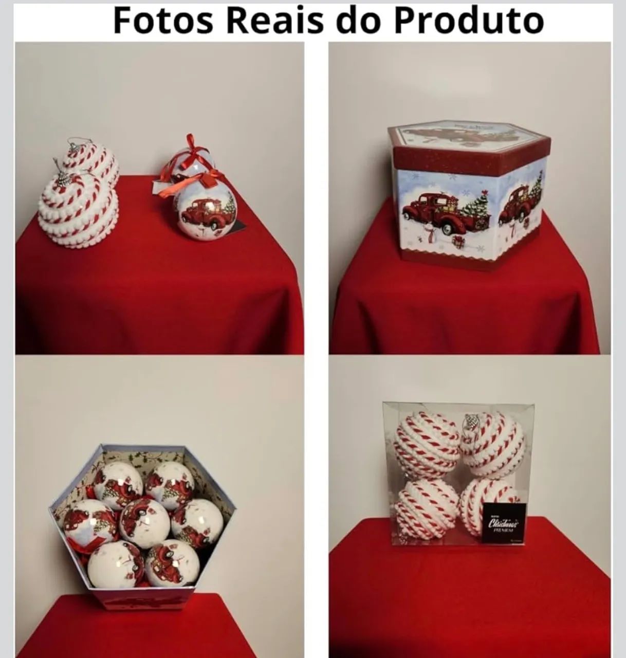 Kit 18 Bolas de Natal Premium Enfeites Decorativos  - Foto 2