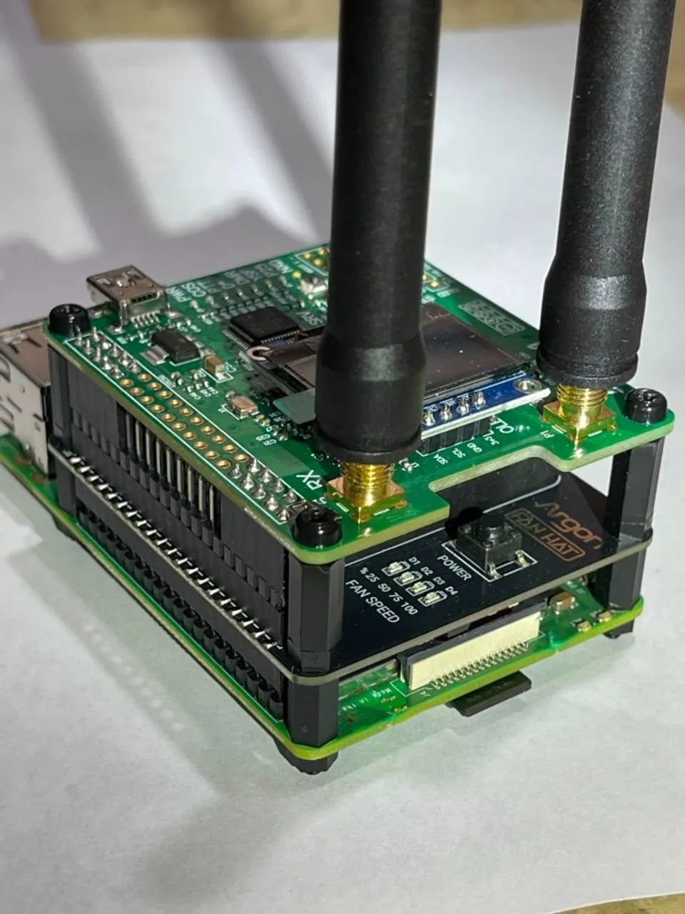 Cooler Para Raspberry Jumbospot Hotspot Mmdvm Argon Fan Hat - Foto 5