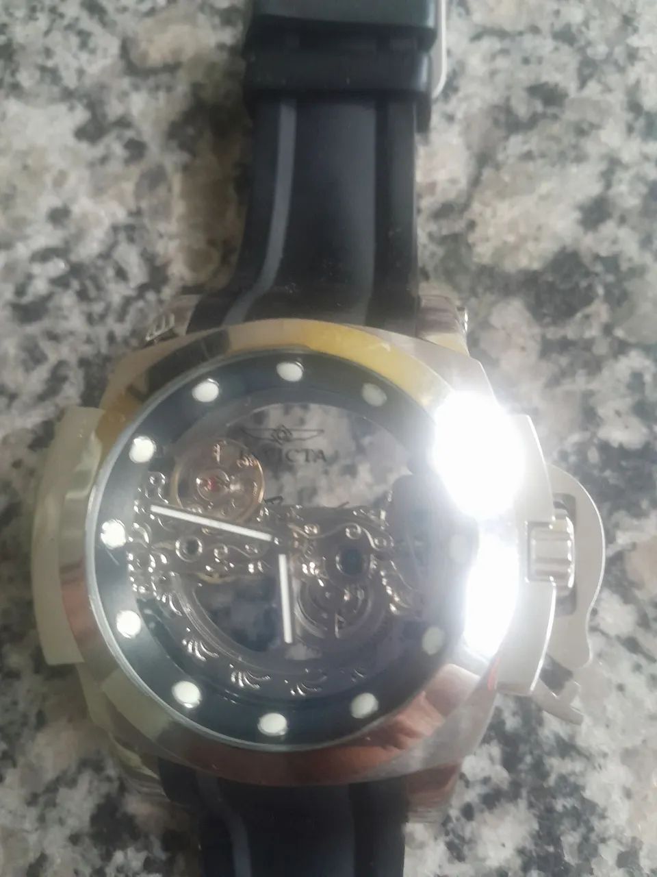 RELOGIO INVICTA AUTOMATICO TRANSPARENTE 
