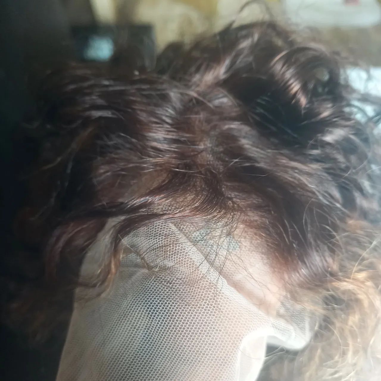Lace  cabelo humana cacheada  - Foto 3
