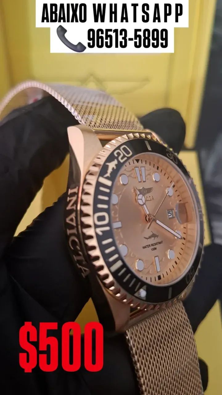 Relógio INVICTA ORIGINAL MODELO PRO DIVER COM PULSEIRA DE IMÃ - Foto 3