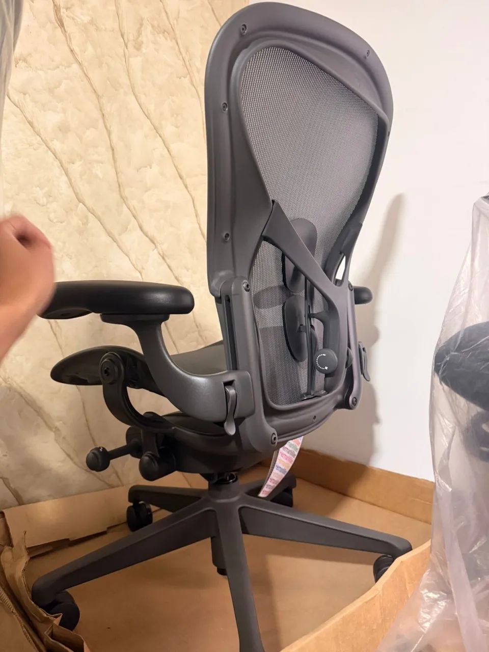 cadeira herman miller new aeron B completa 