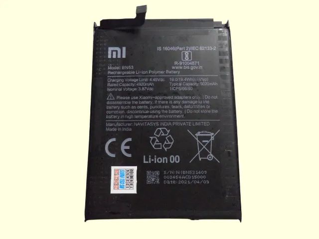 bateria original mod bn53 xiaomi redmi note 10 pro