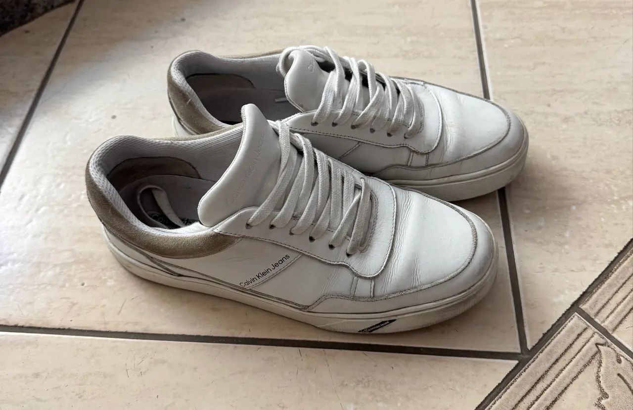 Tênis Calvin Klein couro 39 - Foto 3