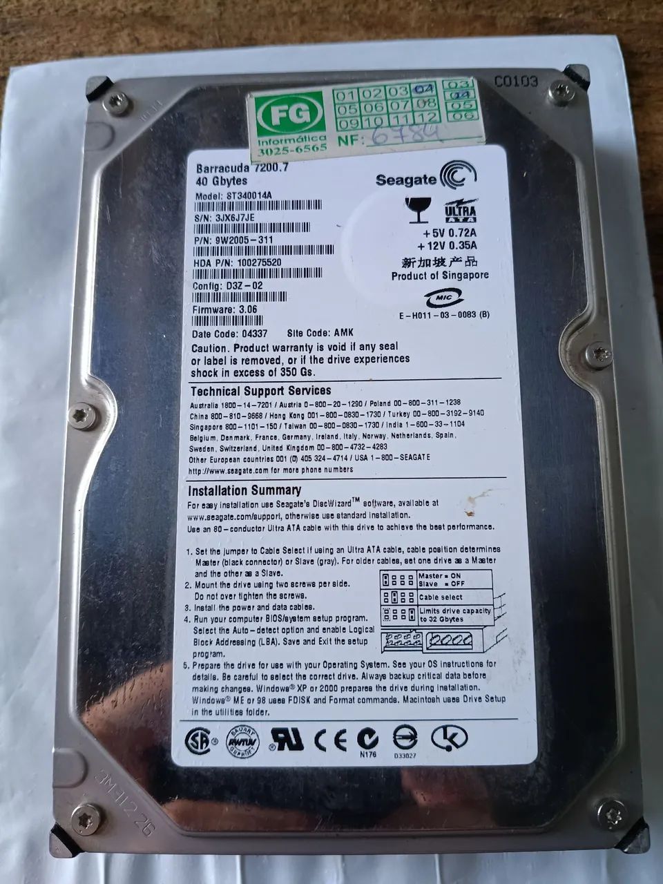 HD 40GB IDE (funcionar!!!) - Foto 2