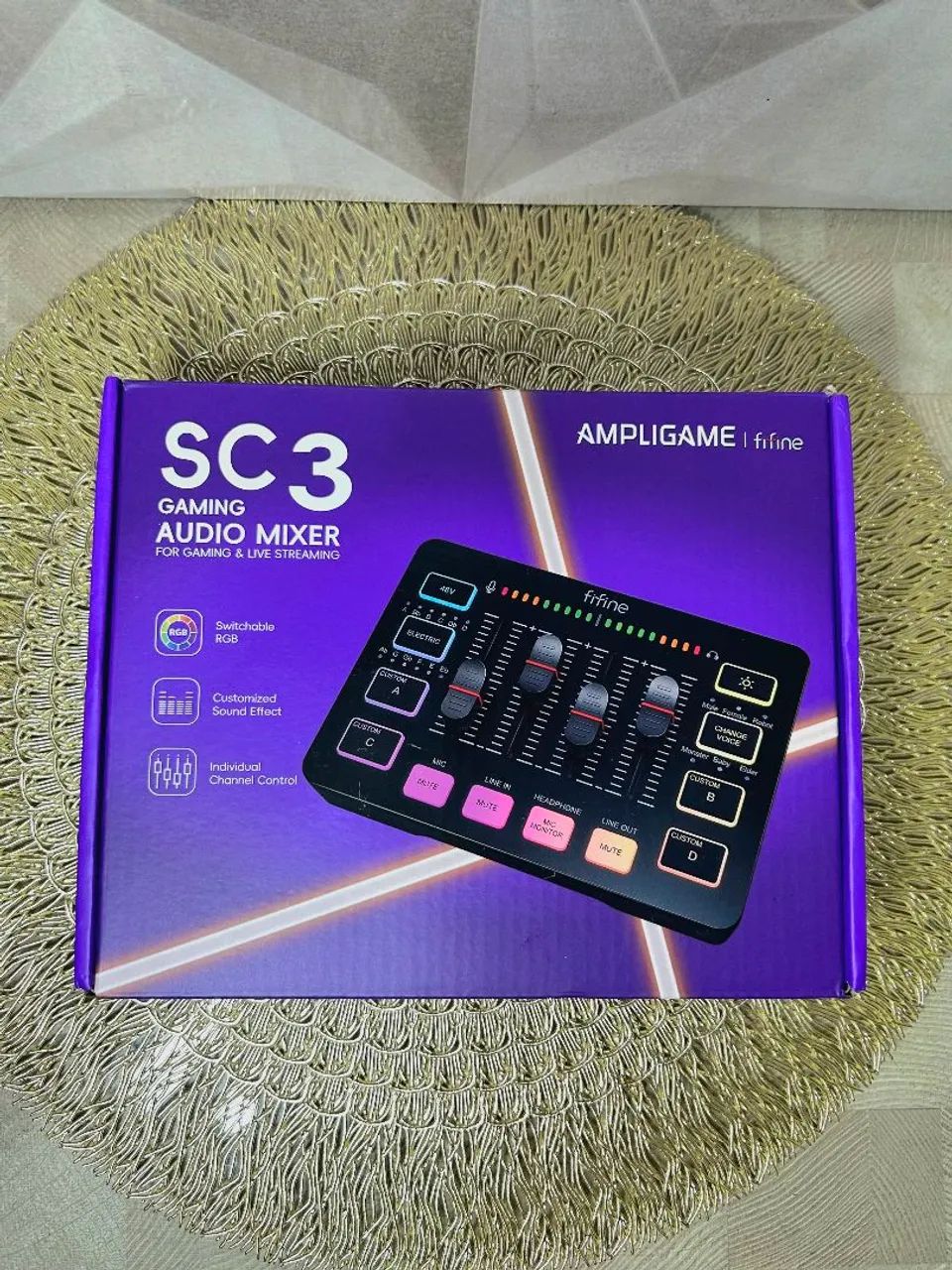 Mixer de Áudio Fifine - Mesa de Som Completa para Criadores
