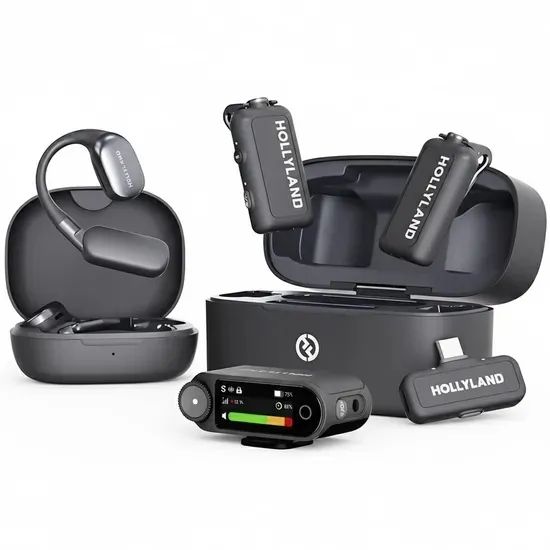 Microfone sem fio Hollyland Lark Max 2 Ultimate Combo - Space Gray