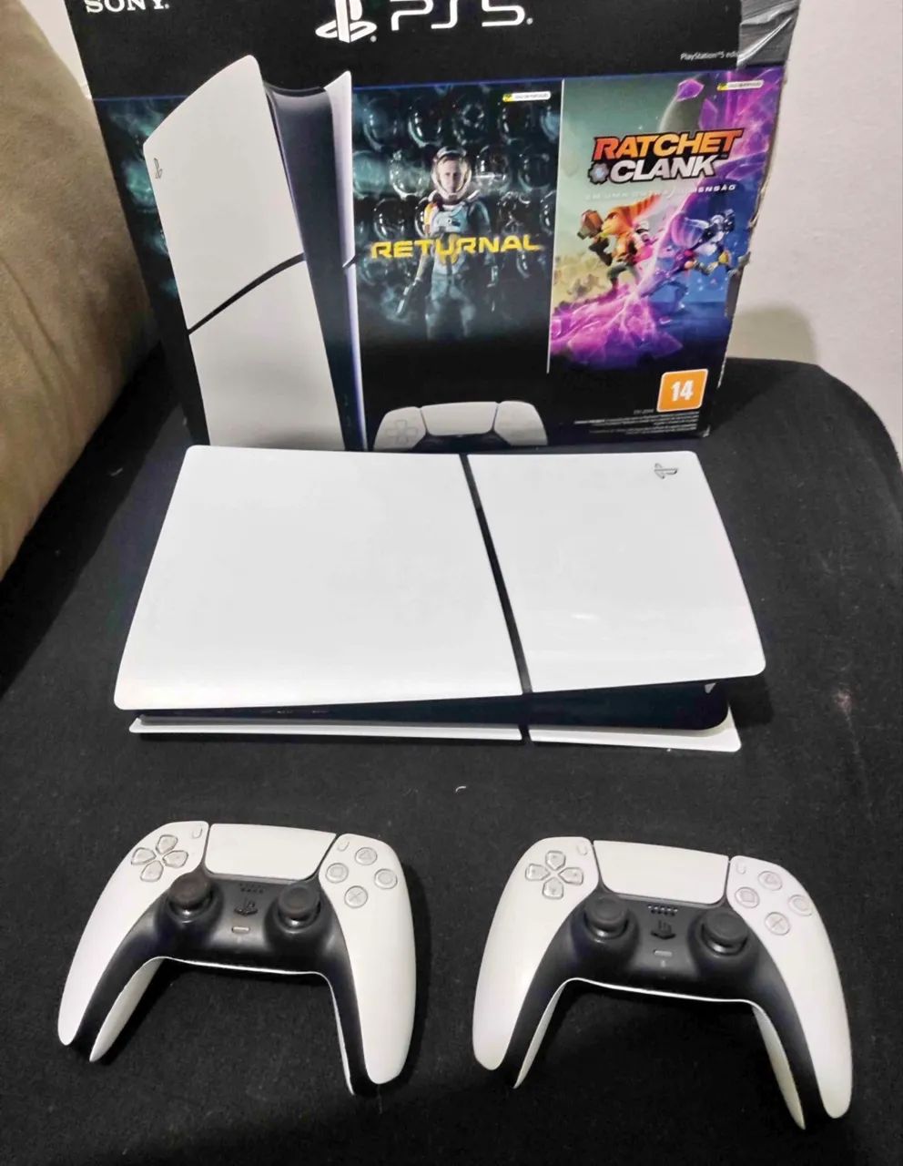 Ps5 slim , 1 Tb com dois controles 
