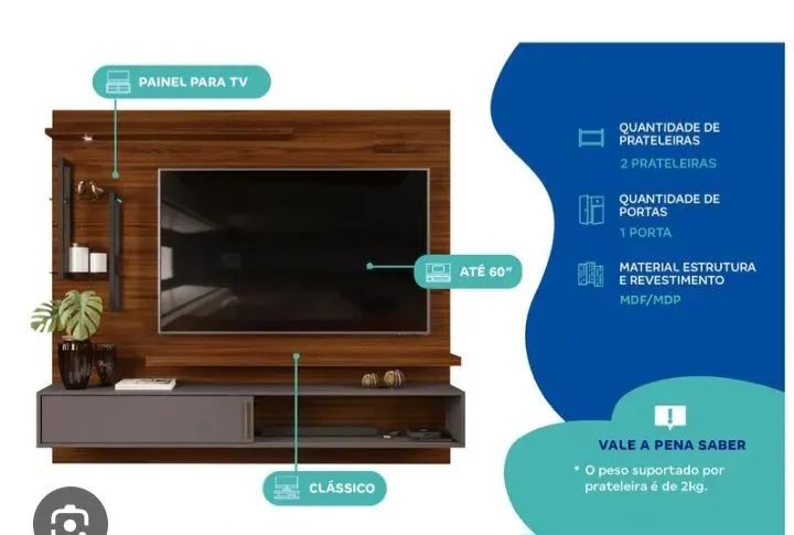 Painel para tv - Foto 2
