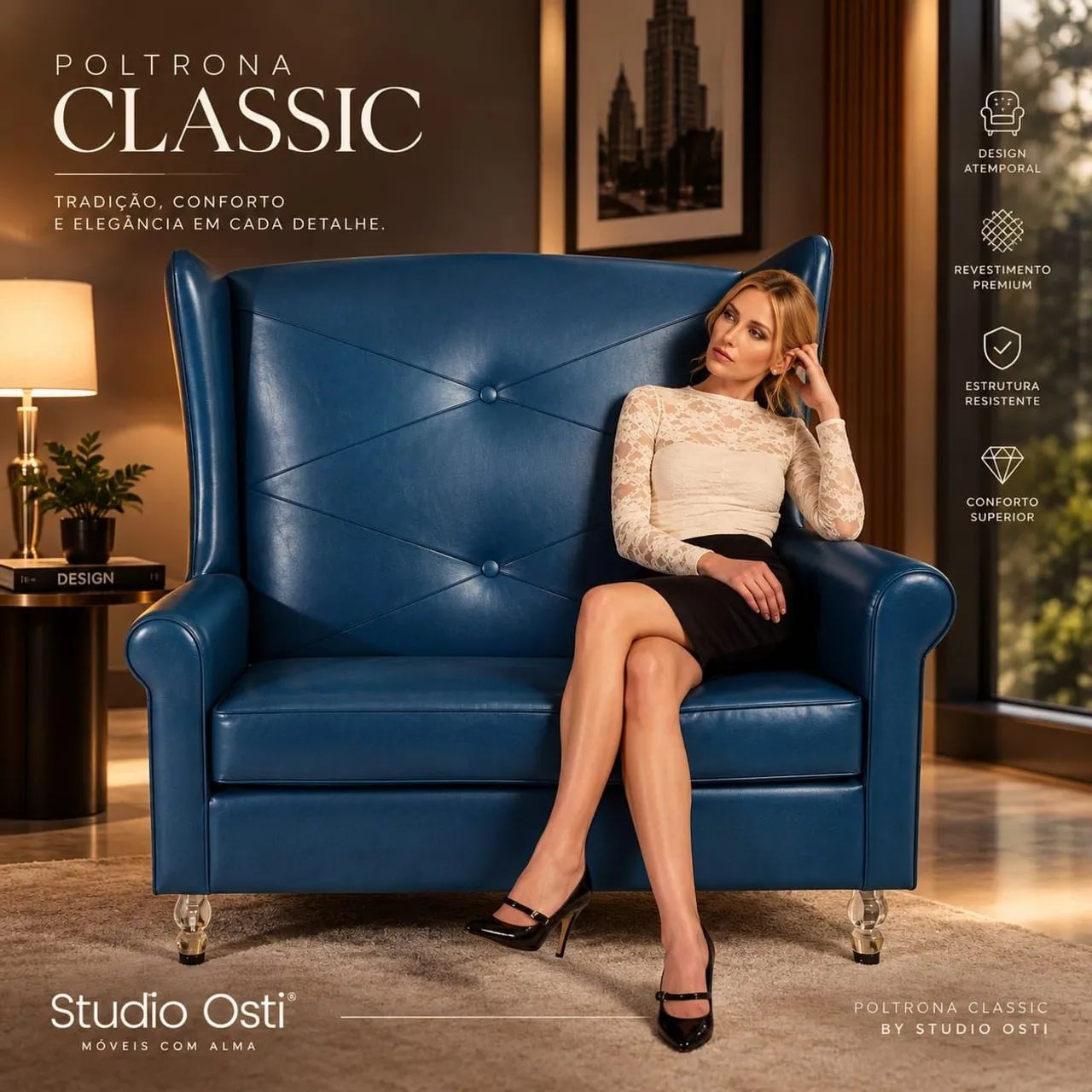 Poltrona Classic Decorativa