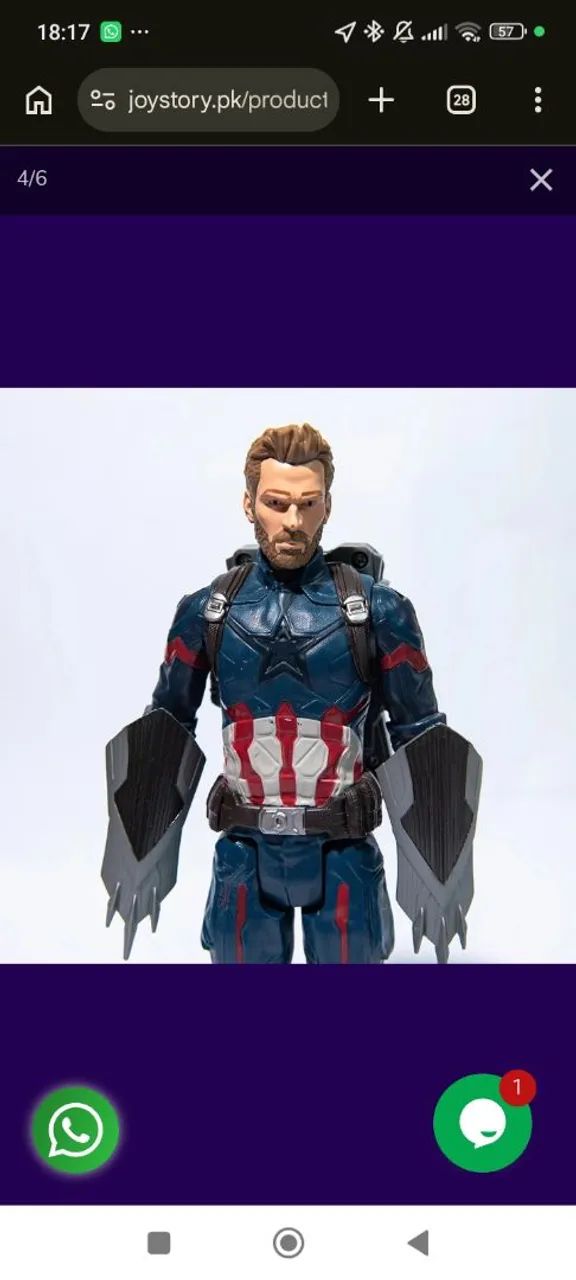 Boneco Capitão América com Aparelho Power FX da Hasbro - Foto 5