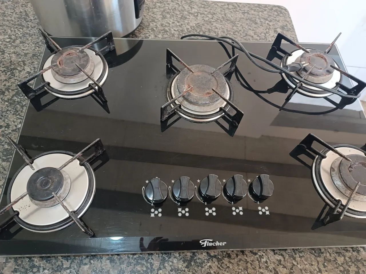 Fogão Cooktop - 3 bocas funcionando 