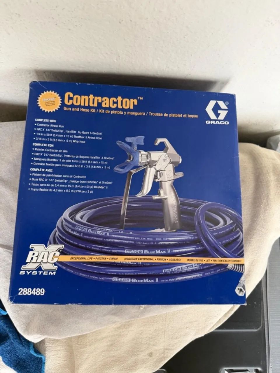Kit de Pistola Airless Graco Contractor com Mangueira BlueMax II - Modelo 288489
