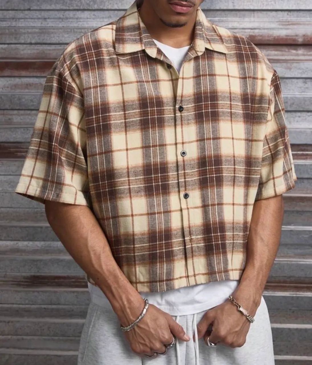 Camisa Boxy Xadrez - Foto 2