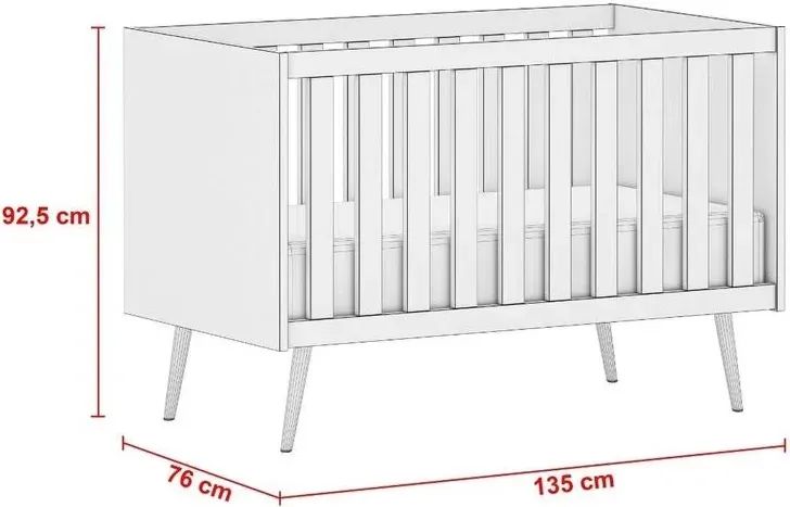 BERÇO RETRO MINI CAMA COM COLCHÃO DE BRINDE - Foto 2