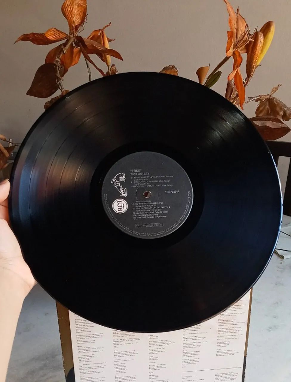 lp vinil / rick astley / free / 1991 / com encarte - Foto 5