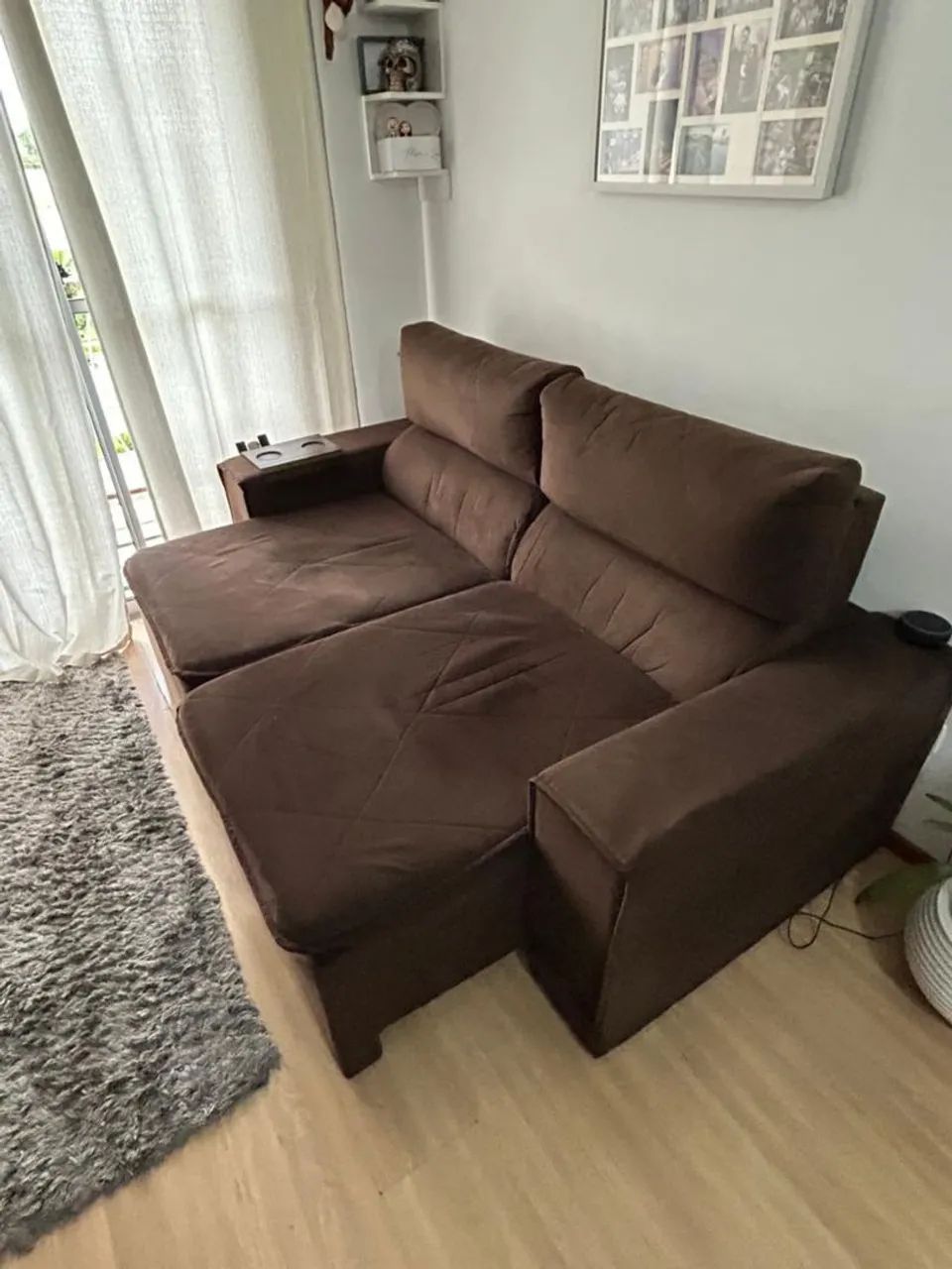 SOFA +MESA COM 4 CADEIRAS  - Foto 3