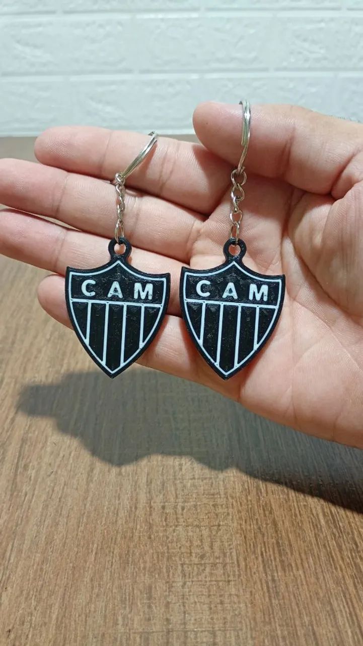 KIT 10 CHAVEIROS 3D DO ATLÉTICO MINEIRO ATACADO - Foto 2