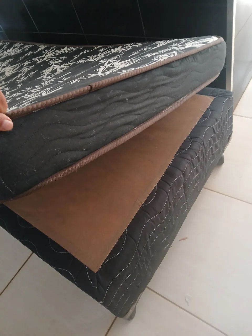 Colchao solteiro com base 1.88mx88cm x 12cm