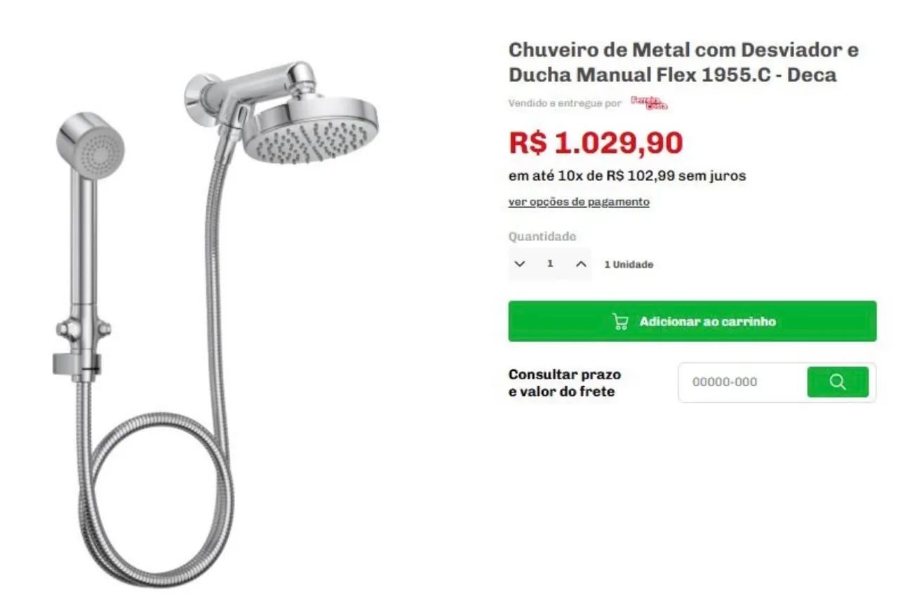 Chuveiro com ducha Deca64985839582850121