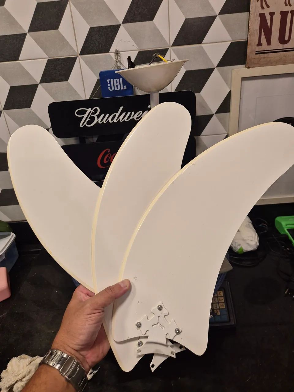 Ventilador de teto com iluminaria - Foto 3