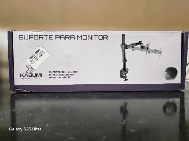 Suporte de Monitor KBM Duplo Braço articulado até 32 Polegadas