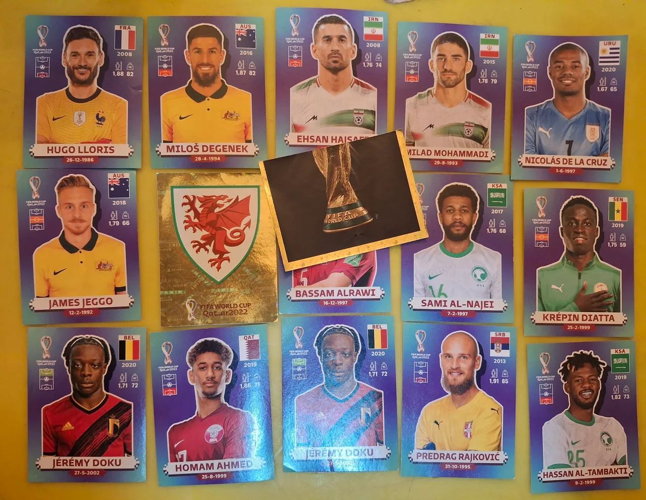 Figurinhas da Copa Fifa 2022 