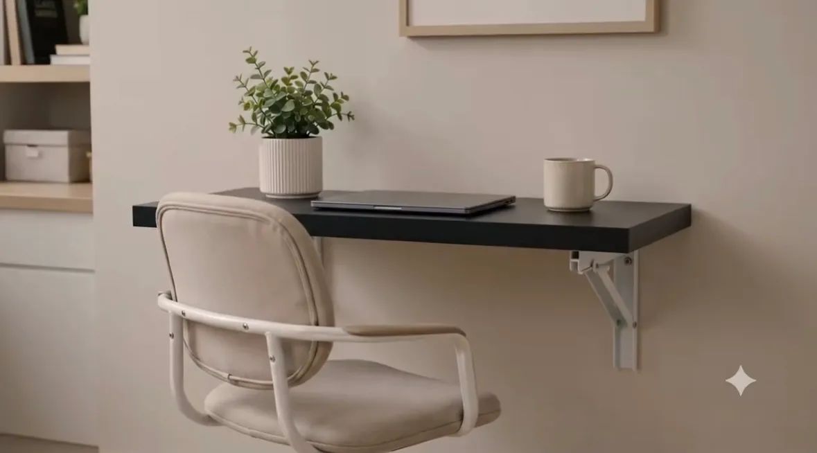 Mesa suspensa dobrável de parede - Foto 2