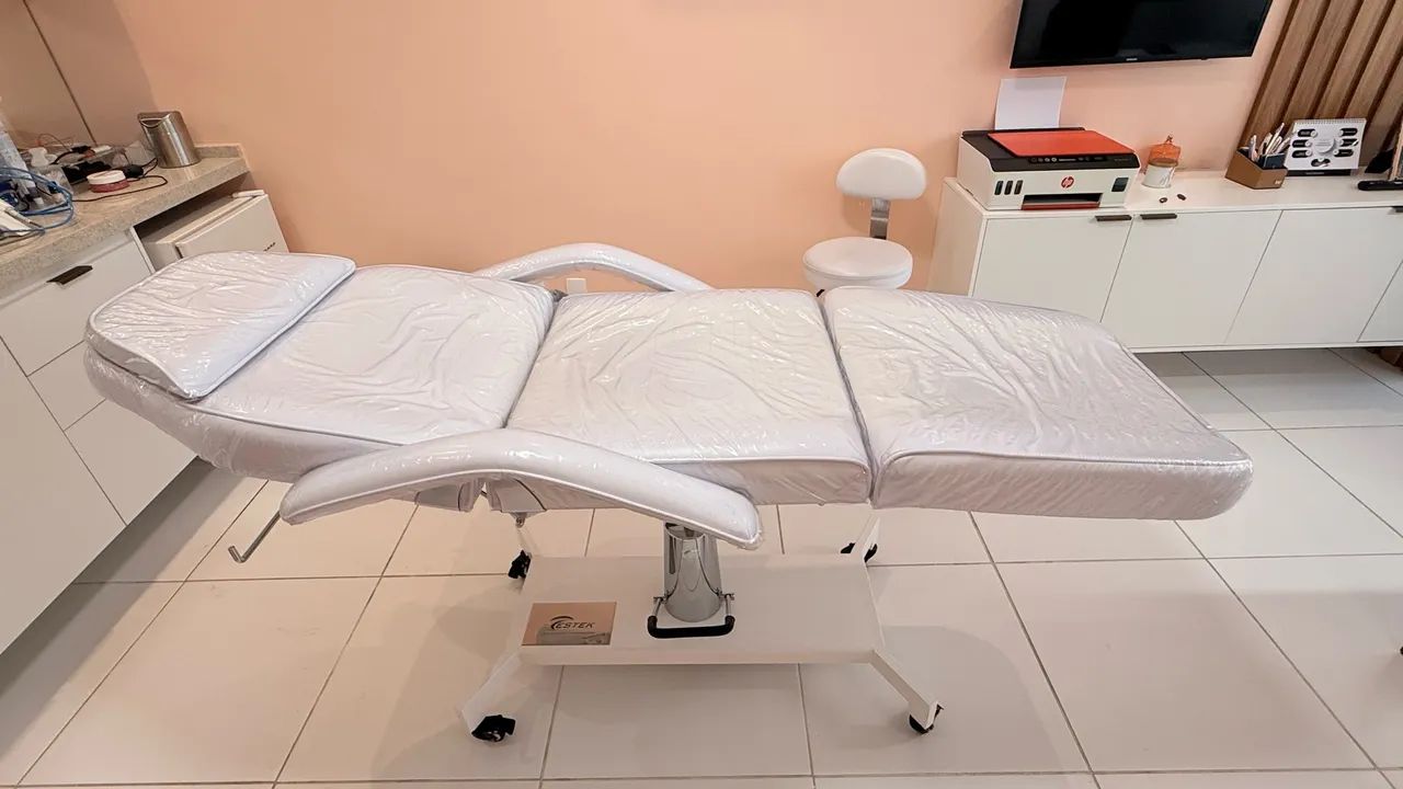 Maca Hidráulica Estek + Mocho com Encosto | Excelente Estado  - Foto 5