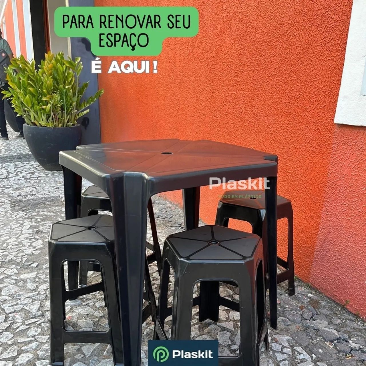 Conjunto- Mesa com 4 bancos - Foto 2