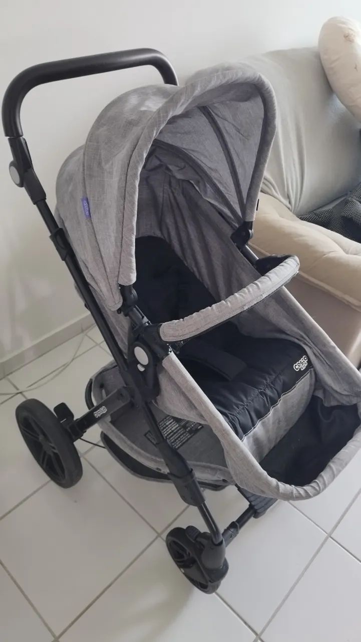 Carrinho de bebê+ bebê conforto  - Foto 3