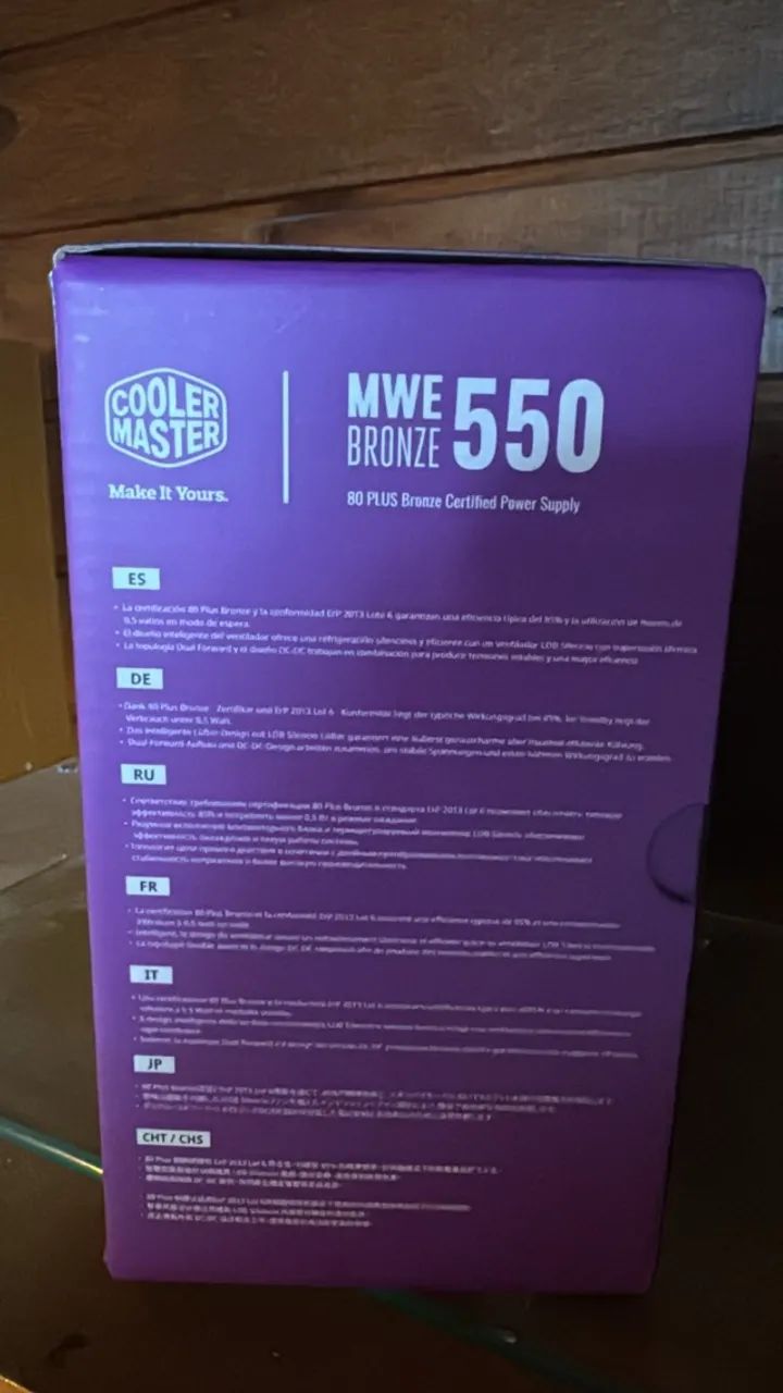 FONTE COOLER MASTER MWE BRONZE 550W - 80 PLUS BRONZE - Foto 3