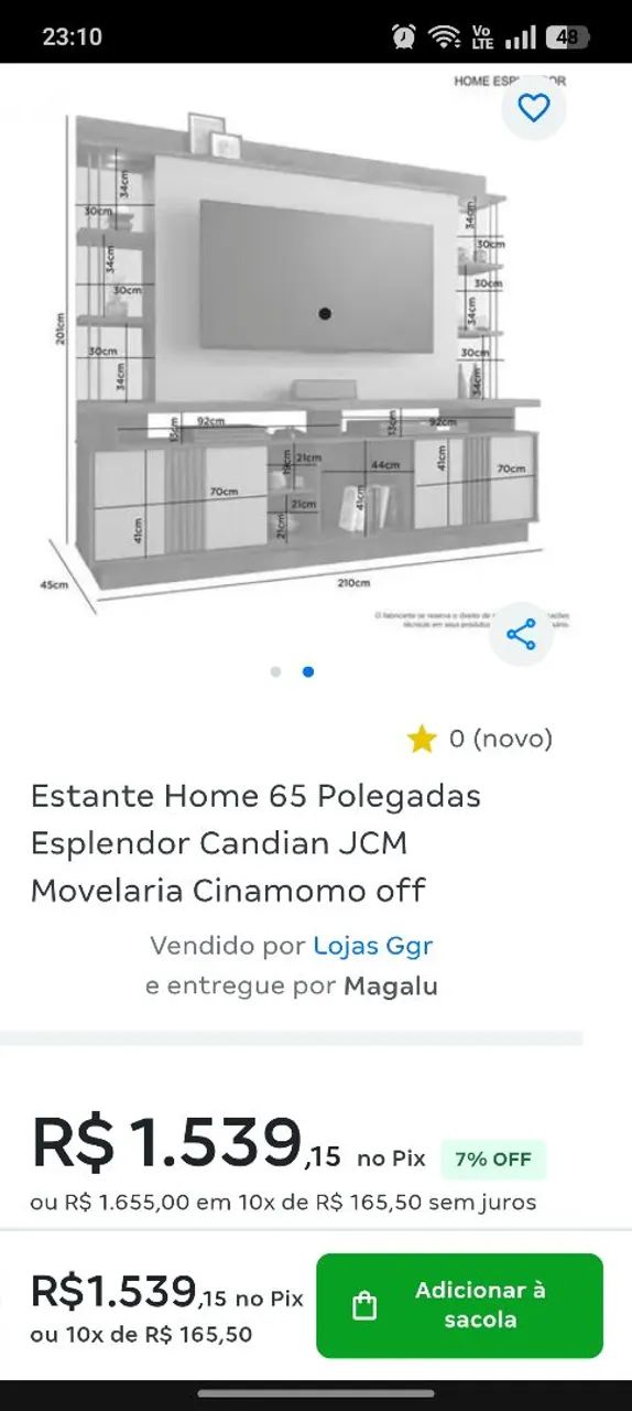Rack para tv 65" - Foto 4