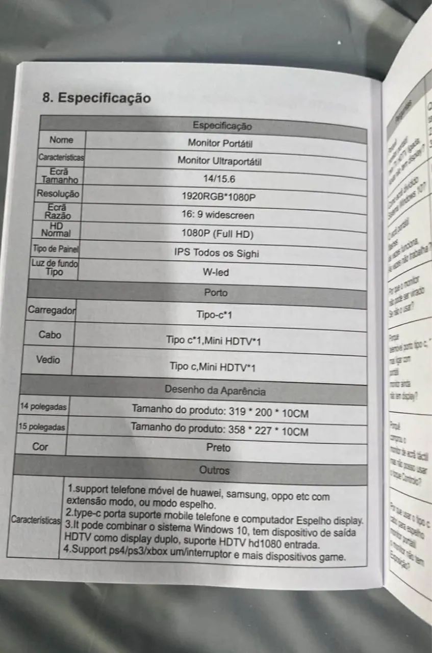 Monitor Portátil IPS Full HD 1080p - Foto 3