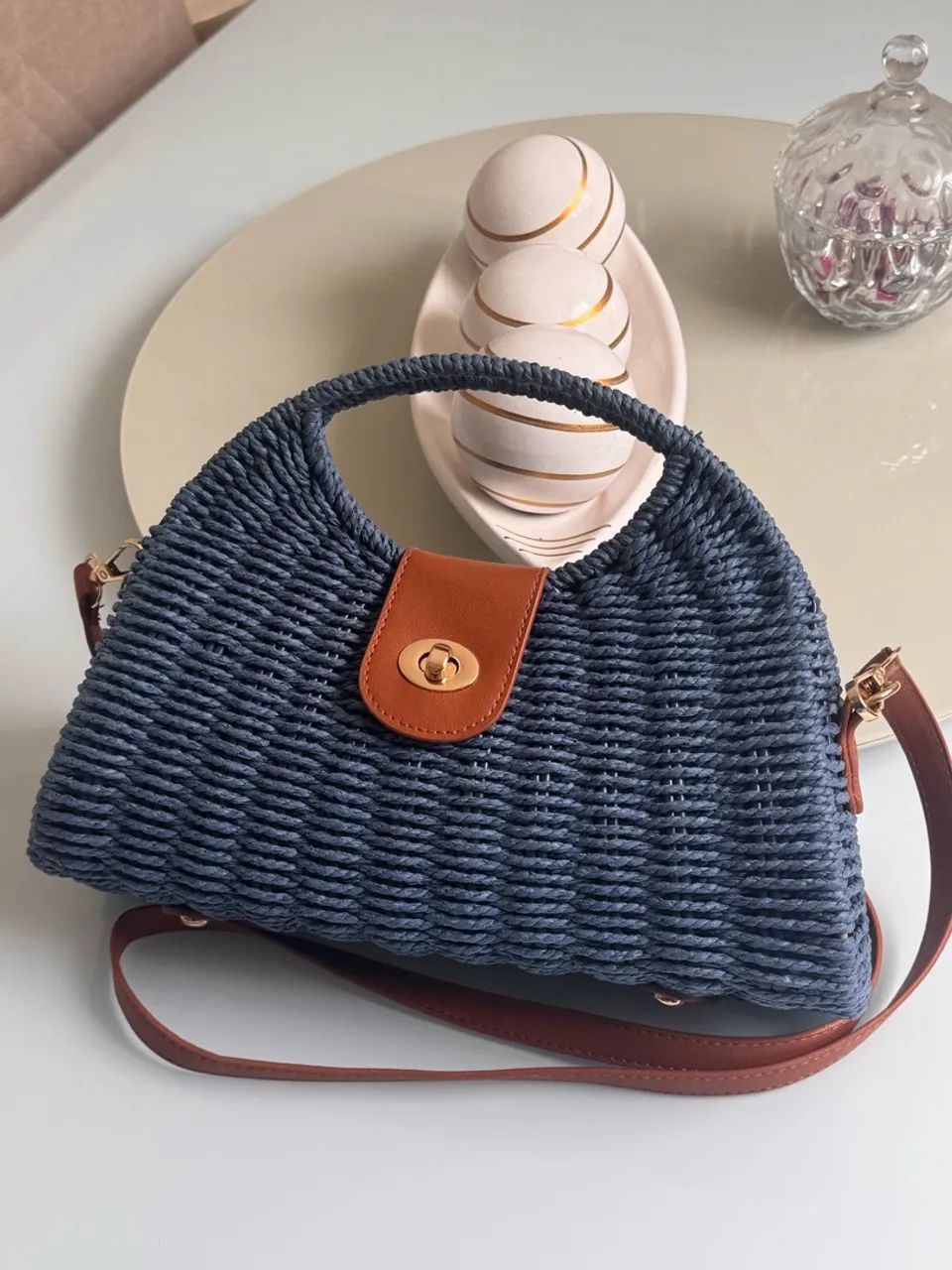 Bolsa de corda trançada