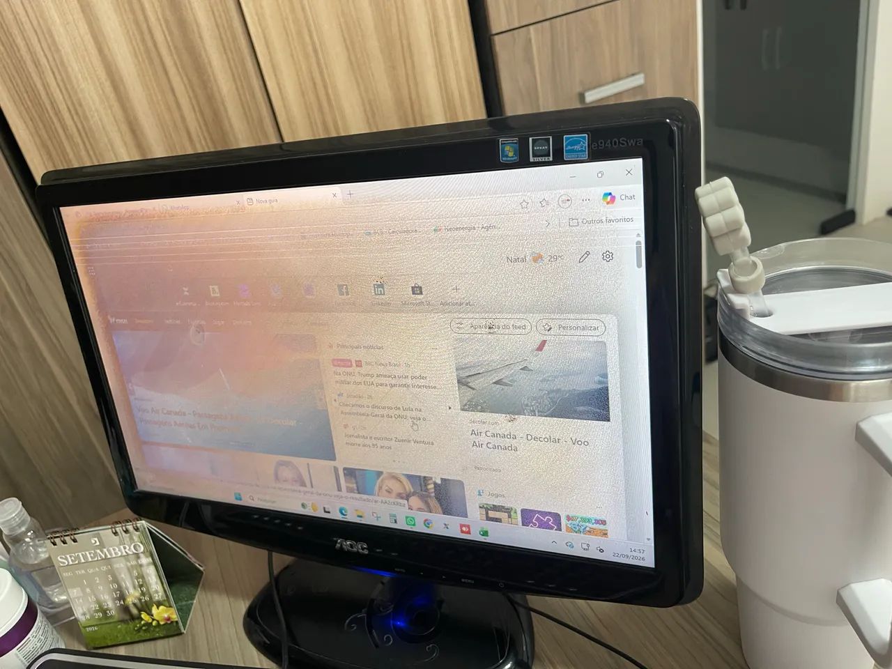 Monitor AOC LCD 18,5 pol (e940Swa) - Foto 3